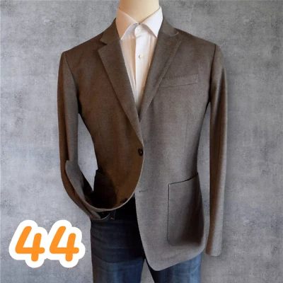 JACK SPADE Mens Blazer Sport Coat Two Button Jacket 44R Brown/Tan Strech Cotton - Image 1 of 4