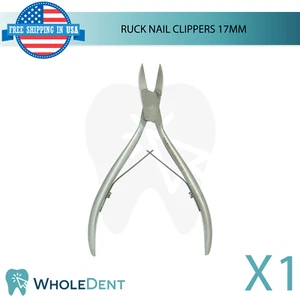 Ruck Nail Clippers 17mm Stainless Steel Nipper Curved & Slim Cutting Edge - Picture 1 of 3