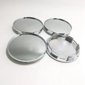 4Pcs 63mm Car Wheel Center Cap Hub Tyre Rim Hub ABS Chrome Cap Cover Universal - Picture 1 of 13