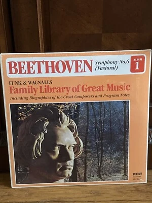 Funk & Wagnalls Family Library of Great Music Album# 1 Beethoven - Sealed!! - Image 1 of 4