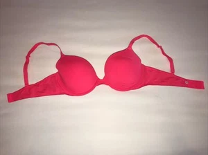 Victorias Secret PINK wear everywhere demi bra underwire size 36C Hot Pink Color - Picture 1 of 14