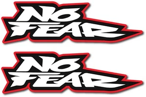 2X NO FEAR DECAL STICKER 3M USA MADE TRUCK VEHICLE CAR LOGO WALL WINDOW - Picture 1 of 5