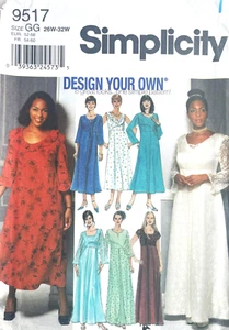 Simplicity Women's Dress Pattern 9517 Size 26W-32W UNCUT - Picture 1 of 2