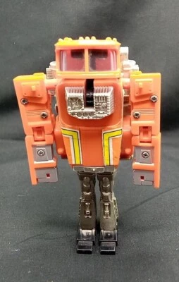 Figurine vintage Transformers Gobots robot 1984 Bandai Staks Stacks Orange Truck - Photo 1/4