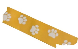 Yellow Paws 1.5” Grosgrain Ribbon 1 1/2 inch Girls Hair Bows Hairbow School Bows - Picture 1 of 2