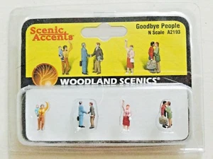 Woodland Scenics Accents 1/160 N Scale Goodbye People 6 Figures Item # 2193 F/S - Picture 1 of 1