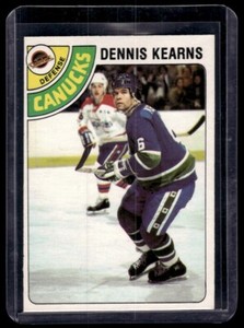 1978-79 O-Pee-Chee Dennis Kearns Auto Vancouver Canucks #191