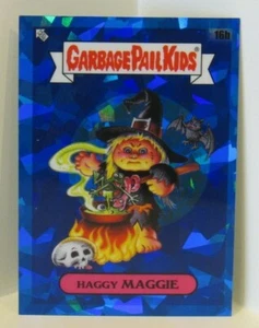 2020 Topps GPK Garbage Pail Kids Sapphire Atomic REFRACTOR Haggy Maggie #16b - Picture 1 of 2
