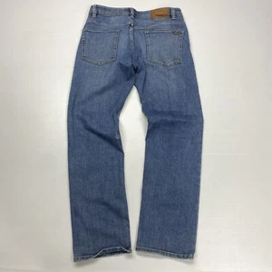 Y2K Volcom Solver Modern Straight Leg Medium Wash Blue Jeans 29 Retro Surf Sport - Picture 1 of 13