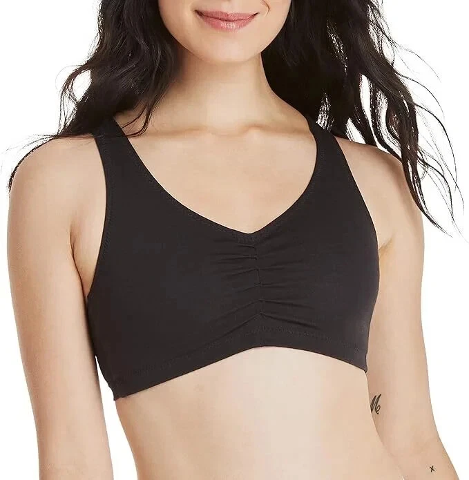 Hanes H570 Hanes Womens Cozy Seamless 2-Pack Wirefree Bra NEW! - Image 1 of 4