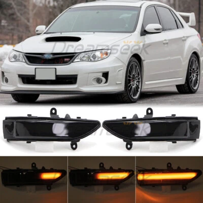 Luz LED de espejo retrovisor lateral para Subaru Forester Impreza WRX STI con lámpara giratoria Foto 1 de 4