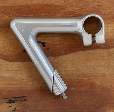 NOS Silver Nitto JAAguar Pista Stem - Track - 110mm - 25.4 Clamp - NJS - Japan - Image 1 of 4