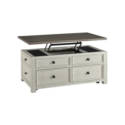 Mesa de centro Signature Design by Ashley Bolanburg con 4 cajones con tapa elevadora, Foto 1 de 4