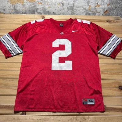 Camiseta deportiva universitaria vintage de los 90 Y2K Nike Team Ohio State Buckeyes #2 NCAA - talla XL Foto 1 de 4