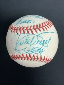 Kirby Puckett Signed Baseball HOF To Roger All The Best Twins Autograph JSA WOW - Picture 1 of 8