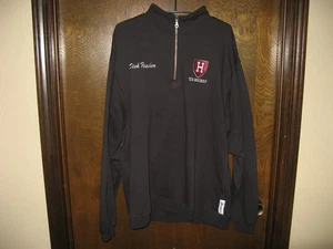 Giacca Pullover Sportivo Uomo Harvard University Hockey 1/4 Zip Boathouse Taglia L - Foto 1 di 3