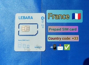 Francja karta SIM przedpłacona, prawdziwy francuski numer telefonu komórkowego, Carte sim, WhatsApp, aktywny - Zdjęcie 1 z 3