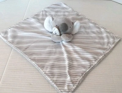 Carter's Koala Baby Lovey Stripes Plush White Just One You Stuffed Animal Soft - Image 1 of 4