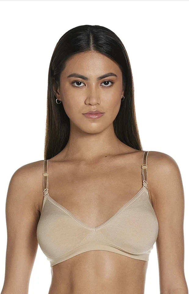 全新带标签 Hanes 无钢圈文胸 舒适支撑 舒适贴合 尺寸 小号 Racerback — 第 1/1 张图片