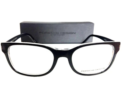 PORSCHE DESIGN P 8250 A 53mm Rx Black Men’s Women’s Eyeglasses Frame Italy - Image 1 of 4
