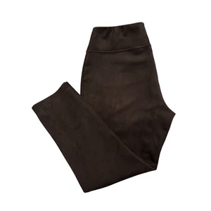 Andrew Marc Pants Women’s XL Black Suede Pull On High Rise Stretch Slimming Soft - Picture 1 of 5