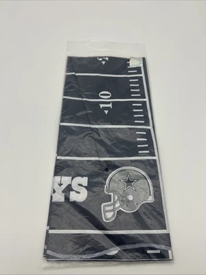 Cubierta de mesa de plástico Amscan Dallas Cowboys 54" x 96" azul campo de fútbol Foto 1 de 3