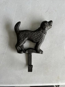 Vintage Cast Iron Dog Wall Hook Rustic Coat Towel Key Hanger 6 Inch - Picture 1 of 9