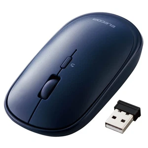 Wireless Mouse Wireless 2.4GHz Slint Thin 4Button Compatible with Windows Mac Na - Picture 1 of 8