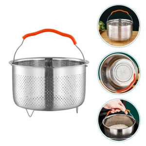 Korean Steamer Cooking Stainless Steel Rice Basket for Seafood - Picture 1 of 12