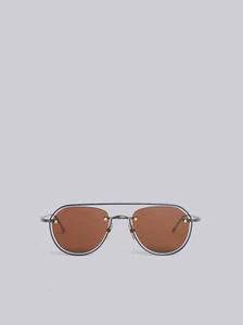 Gafas de sol Thom Browne TBS 112 en hierro negro - totalmente nuevas - PVP £660 - Imagen 1 de 12