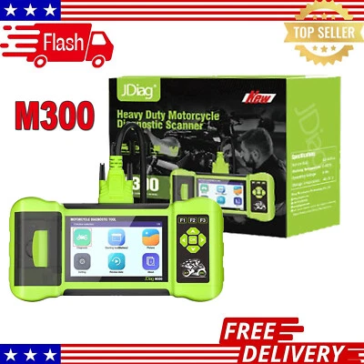 M300 OBD2 Motorcycle Diagnostic Scanner Fault Code Reader Battery Tester Tool US Foto 1 de 4