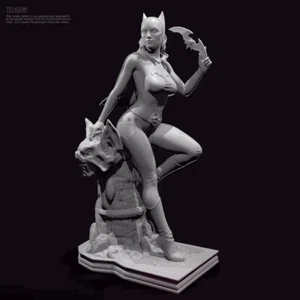 Modellino statuina resina 1/24 Fantasy Batwoman stampa 3D non assemblato non verniciato - Foto 1 di 4