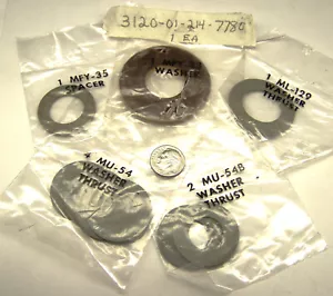 BELL AIRCRAFT UH1Y AH1Z PRESTOLITE 90-809 NOS BEARING THRUST WASHER 9 PIECE KIT - Picture 1 of 8