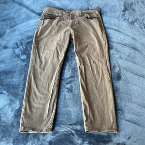 Lucky Brand Men’s 121 Slim Straight Khaki/Beige Pants Size 38/30 - Picture 1 of 18