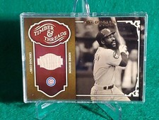 2005 Donruss Timber & Threads Bat Andre Dawson #TT-3 HOF Chicago Cubs 