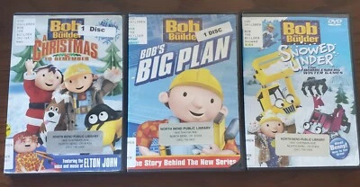 Lot Of 3 Bob The Builder DVDS christmas To Remember, Big Plan, Snowed Under Foto 1 de 3