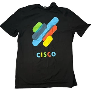 Cisco Systems Onboarding mehrfarbiges Logo T-Shirt Grafiktechnologie Größe Large - Bild 1 von 3