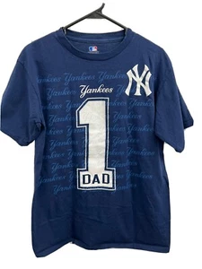 Nummer 1 Papa Yankees T-Shirt Größe M Farbe Blau - Bild 1 von 5