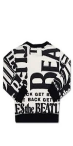 NWT kids' Stella McCartney "The Beatles Get Back" intarsia cotton sweater  Size - Picture 1 of 6