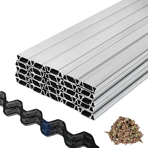 VEVOR Wiggle Wire Channel Spring Wire Lock Channel 50/40/30/20/10 PCS 6.56 FT - Picture 1 of 62
