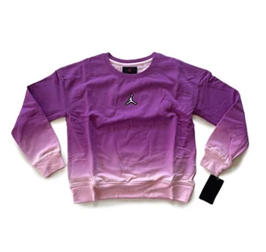 Nike Air Jordan Jumpman Fleece Pullover Sweatshirt Sweater Girls Kids Violet - Picture 1 of 6
