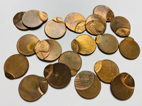 LINCOLN CENT OFF CENTER STRUCK ERROR O/C UNC ESTATE 1 COIN/BID RARE Cover