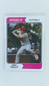 2019 Topps Throwback Thursday #98 Mike Trout. Great Looking Card!