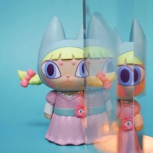 UNBOX BADMEAW BELLA PIN SET Blue Pink Soft Vinyl Sofubi Figure Model H10CM(4in) - Picture 1 of 5