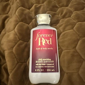 NEW BATH & BODY WORKS FOREVER RED DAILY NOURISHING FULL BODY LOTION 8oz OG - Picture 1 of 3