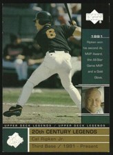2000 Upper Deck Legends Commemorative Collection #115 Cal Ripken /100