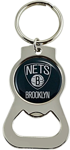 NEW NBA BROOKLYN NETS BASKETBALL  2.5" Bottle Opener Keychain KEYRING Cover