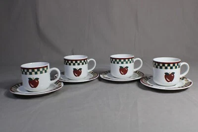 4 CITATION Cups & 4 Saucers, Country Inn Collection (apple) - Image 1 of 4