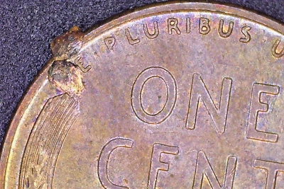 1942-D DDO-002 LINCOLN WHEAT CENT - TONED UNC W/REV RETAINED PEEL - FREE SHIP! - Image 1 of 4