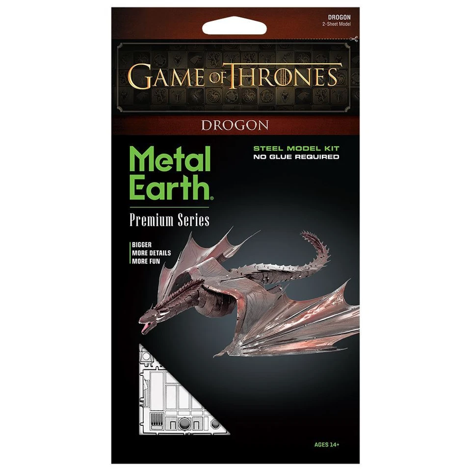 Metal Earth Game Of Thrones Drogon Metal Art Model - Image 1 of 1